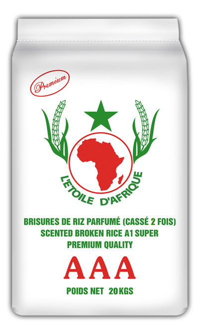 BRISURE DE RIZ A1 SUPER KC 2 FOIS L'ÉTOILE AFRIQUE 5kg VERT