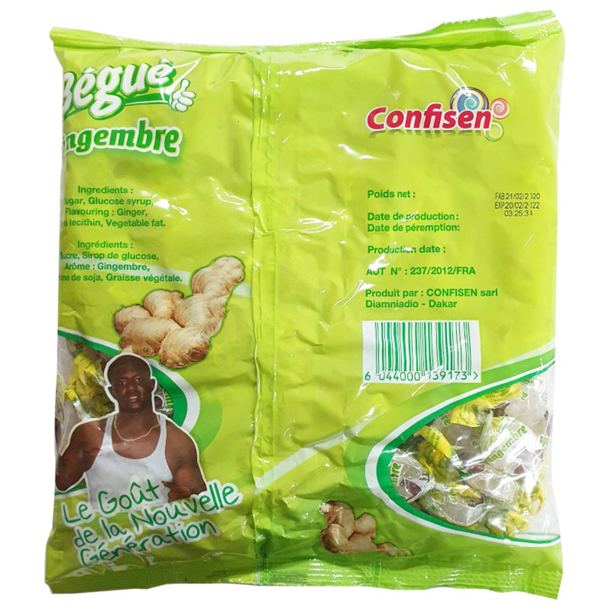 BONBON GINGEMBRE BEGUE 600g