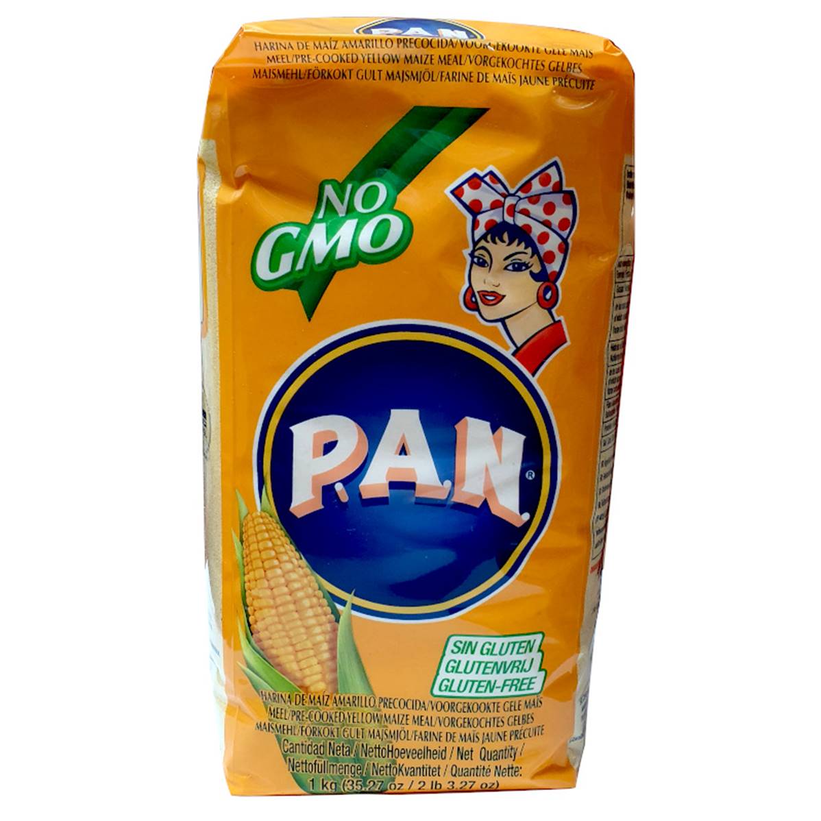 SEMOULE DE MAIS **PAN ORANGE** JAUNE 1kg (COLOMBIE)