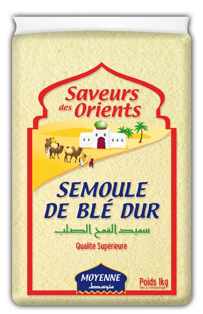 SEMOULE DE BLE EXTRA **Saveurs Des Orients ** MOYENNE 1kg