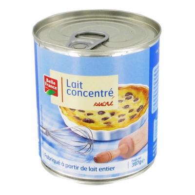 LAIT CONCENTRÉ SUCRE