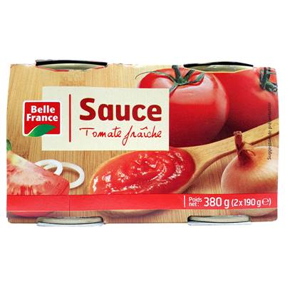 L2 1/4 SAUCE TOMATE **BELLE FRANCE** 190g