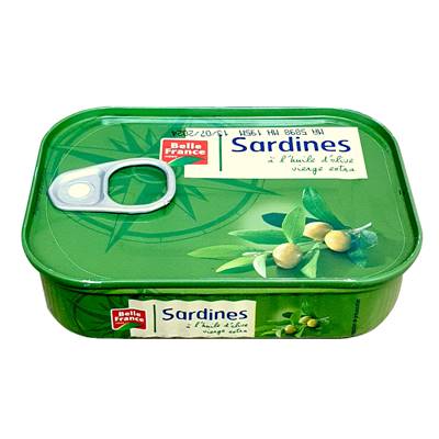 SARDINE HUILE OLIVE 95g BELLE FRANCE