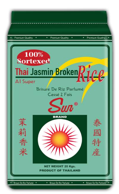 BRISURE DE RIZ KC 2 FOIS SUN BRAND 20kg VERT