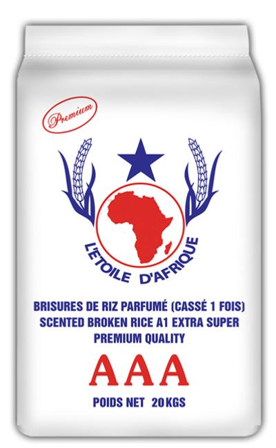 BRISURE DE RIZ KC 1 FOIS L'ÉTOILE AFRIQUE 20kg BLEU