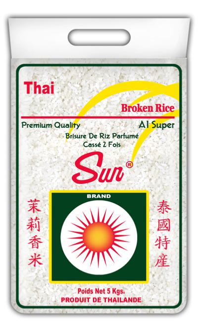 BRISURE DE RIZ KC 2 FOIS **SUN BRAND** 5kg VERT