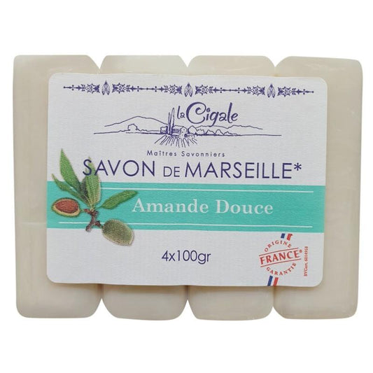LACIGALE SAVON AMANDE 4 x 100g