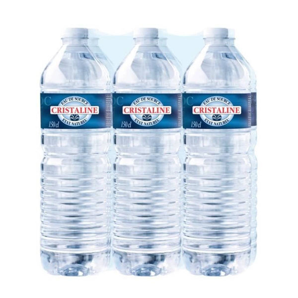 EAU DE SOURCE **CRISTALINE** 6 x 1,5L
