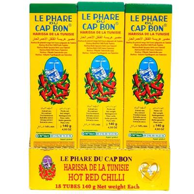 HARISSA TUNISIE **PHARE DU CAP BON** TUBES 140g