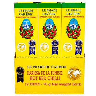 HARISSA TUNISIE **LE PHARE DU CAP BON** TUBES 70g