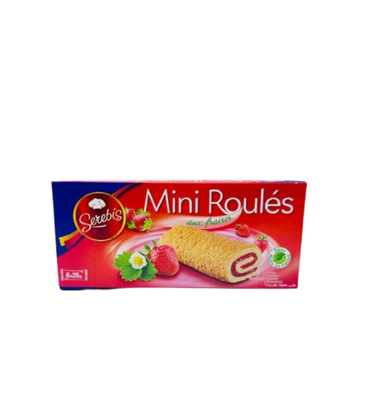 Mini roulés aux fraises Serebis 6x25g
