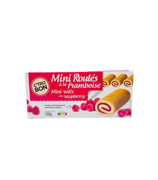 Mini roulés a la framboise c'trobon