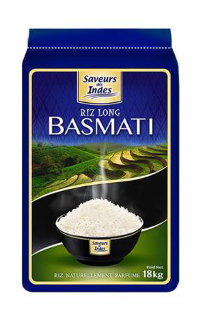 RIZ BASMATI **SAVEURS DES INDES** 18kg