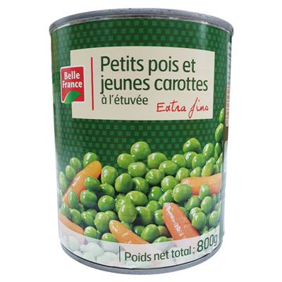 PETIT POIS CAROTTES EXTRA FIN 4/4 **BELLE FRANCE**