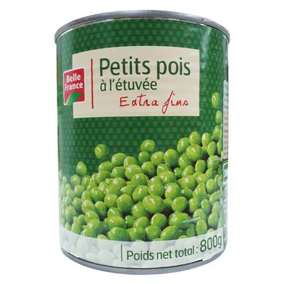 PETIT POIS EXTRA FIN ÉTUVÉ BOITES 4/4 **BELLE FRANCE**