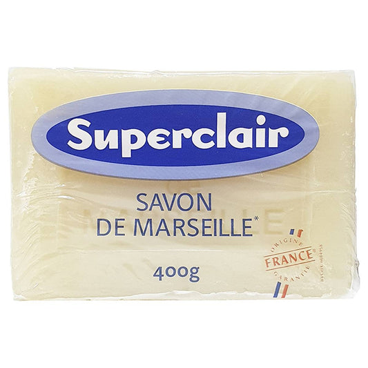 SAVON DE MARSEILLE A LA GLYCERINE **SUPERCLAIR**  400 g